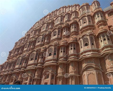 The Majestic Marvel Exploring The Secrets Of Hawa Mahal Stock Image