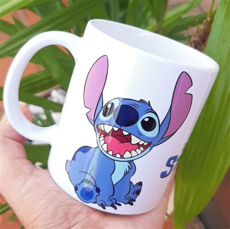 Caneca Stitch Lilo Stich Porcelana Ml Elo