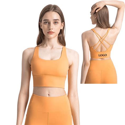 Women U Neck Criss Cross Sexy Soft Sports Lingerie Sport Bra And Sports Wear Price