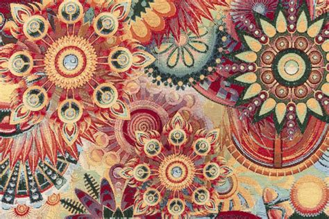 Gobelin Stoff Sonnige Mandalas Online Kaufen Stoffmeile De