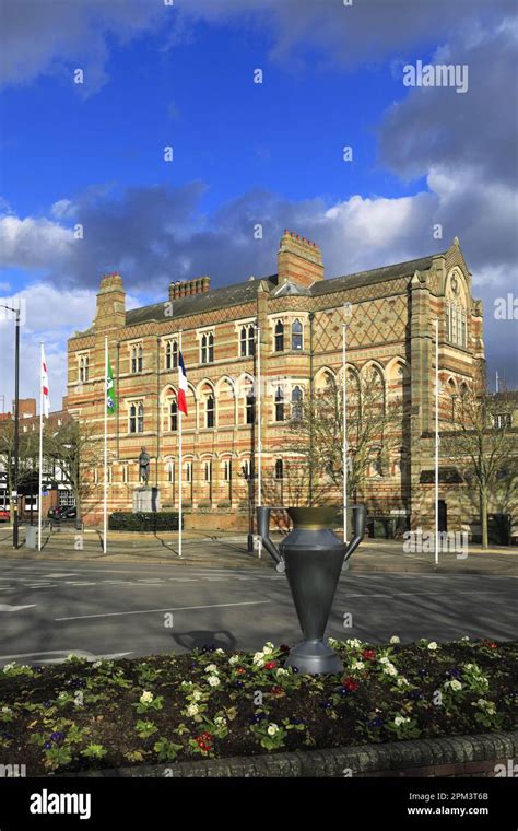 Statue Of William Webb Ellis Outside Rugby School Rugby Town