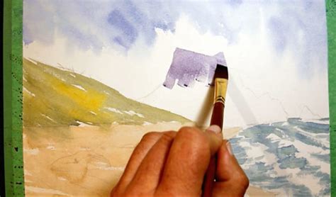 Painting A Watercolour Seascape Step By Step Solving Watercolour