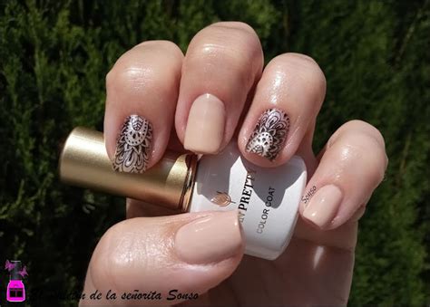 El Maletin De La Se Orita Sonso Manicura Nude Y Rosa Glitter M Ndala