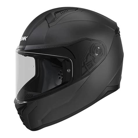 Smk Bionic Solid Black Helmet Bikers Warehouse