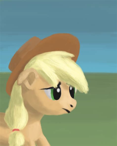 sad applejack  morevespenegas  deviantart