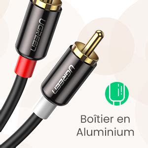 Ugreen C Ble Audio Auxiliaire Jack St R O Mm Vers Rca M Le Vers