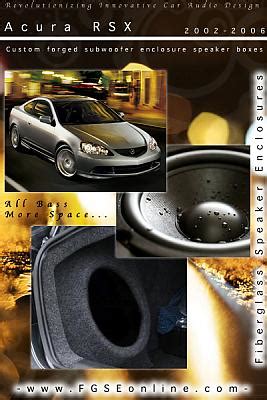 Acura Rsx Custom Forged Subwoofer Speaker Box Enclosure