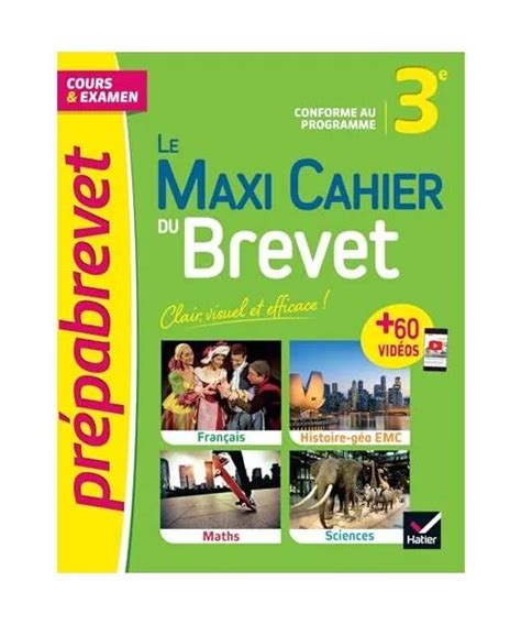 Le Maxi Cahier Du Brevet Tout En Un Brevet Cours Quiz