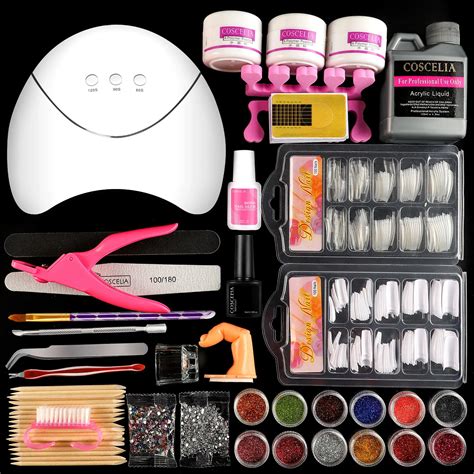 Coscelia Full Manicure Kit With Uv Led Lamp And Nail Art Kit Machine