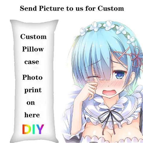 Dostosuj DIY Anime Dakimakura 50x150cm Poszewka Na Poduszk Otaku Po