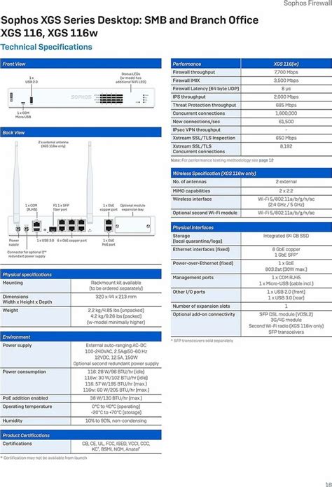 Sophos XGS 116 Next Gen Firewall With Xstream Protection 3 Year At Rs