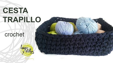 Tutorial Cesta Trapillo Crochet O Ganchillo XXL YouTube