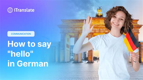 How To Say Hello In German German Greetings Article Author Language