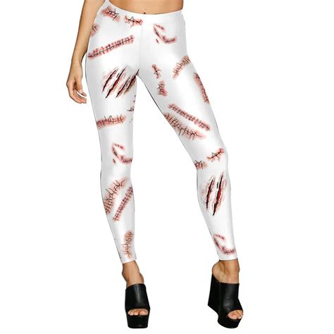 Gothic Scar 3d Leggings Women Push Up Fitness Legging Punk Rock Womens