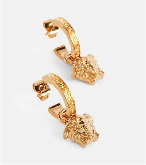 Versace La Medusa Greca Hoop Earrings Versace