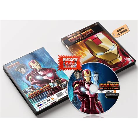 Dvd Iron Man Anime 2010 Homem De Ferro Dublado Corre Que Ta Baratinho