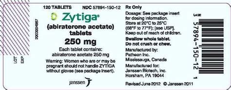 Zytiga Fda Prescribing Information Side Effects And Uses