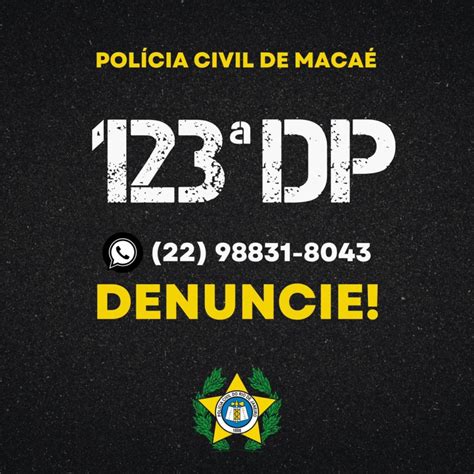 123ª Dp Lança Novo Canal De Denúncias Por Telefone E Whatsapp Clique Diário