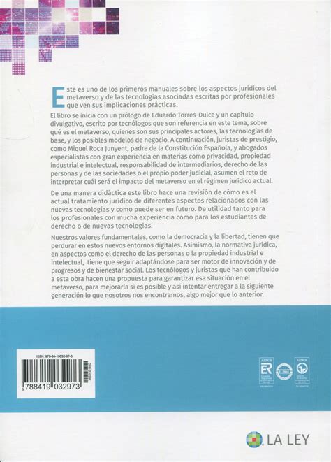 Aspectos jurídicos del metaverso 9788419032973 L I VICENTE J L AMART