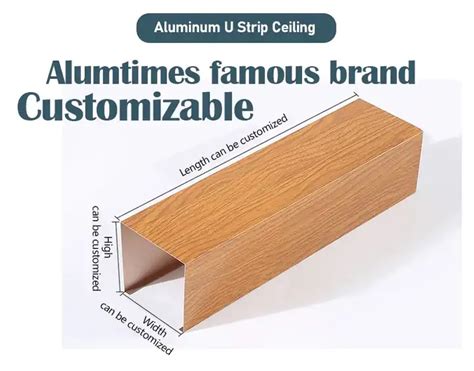 Custom Aluminum Tu Shape Strip Ceiling Fireproof Stretch Wave Baffle