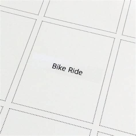 Tm105 35pcs Clear Bike Ride Stickers Minimal Letter Stickers School Labels Clear Planner