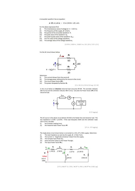 Solved A sinusoidal waveform has an equation: e- E sin (ott | Chegg.com