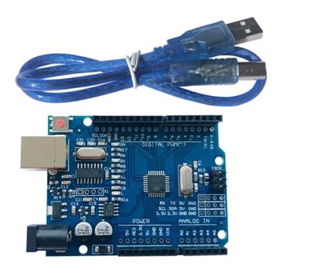 5x Placa Compatível Arduino Uno R3 Atmega328 Smd Ch340 Cabo R 249 Em