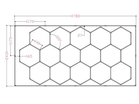 Ss Hx Hexagon Led Car Light Detailing Led Light Honeycomb Led