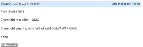 Parents Slam Mum Who Let Her Seven Year Old Daughter Wear A Bikini On Holiday Daily Mail Online