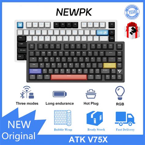 Atk V X Wireless Three Mode Full Key Hot Plug Rgb Backlit Mechanical Keyboard Shopee Malaysia