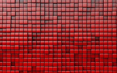 1920x1080px 1080p Free Download Red Cubes 3d Art Red Squares 3d