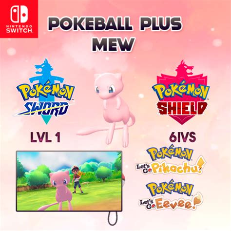 Mew 6 Ivs Pokemon Sword And Shield Lets Go Pikachu And Eevee