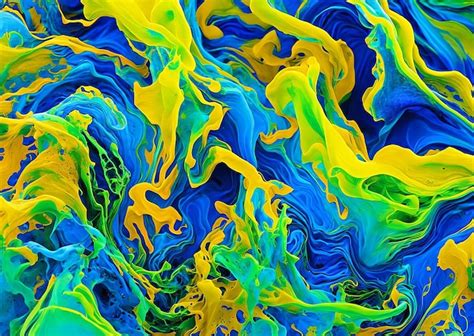 Premium Photo | A colorful abstract painting with the word art on it