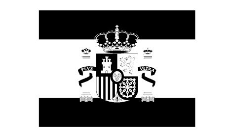 Flag Of Spain Logo Black And White Spain - Clip Art Library