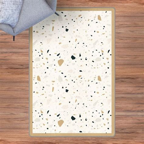 Teppich Detailliertes Terrazzo Muster San Remo Mit Rahmen