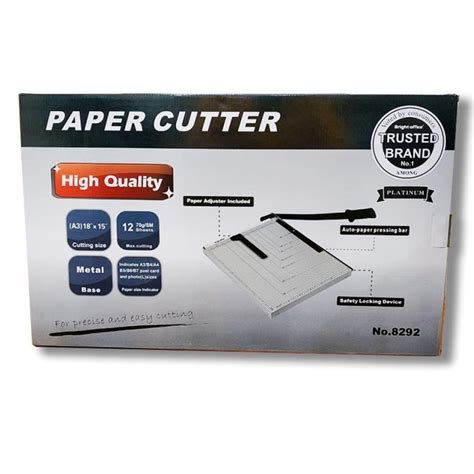 Jual Alat Pemotong Kertas Ukuran A3 Paper Trimmer Bright Office 8292