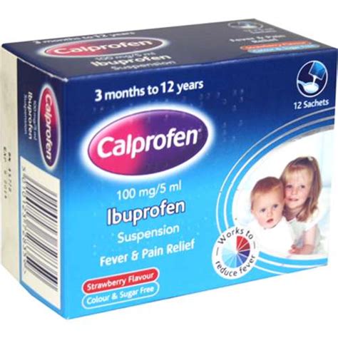 Calprofen Ibuprofen Suspension 5ml Sachets 12 Uk Buy Online