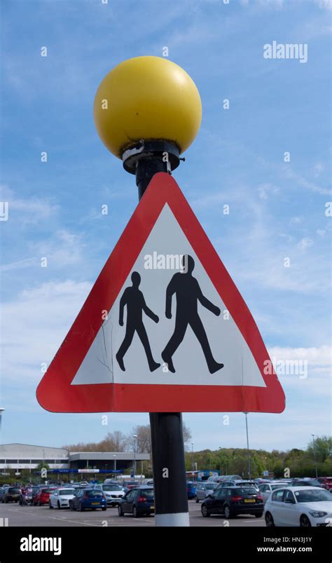 Pedestrian Crossing Sign Stock Photo Alamy