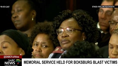 Memorial Service Held For Victims Of Boksburg Gas Tanker Explosion