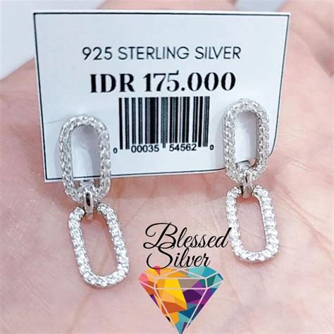 Jual Anting Perak Asli Lapis Emas Model Jepit Gantung Shopee