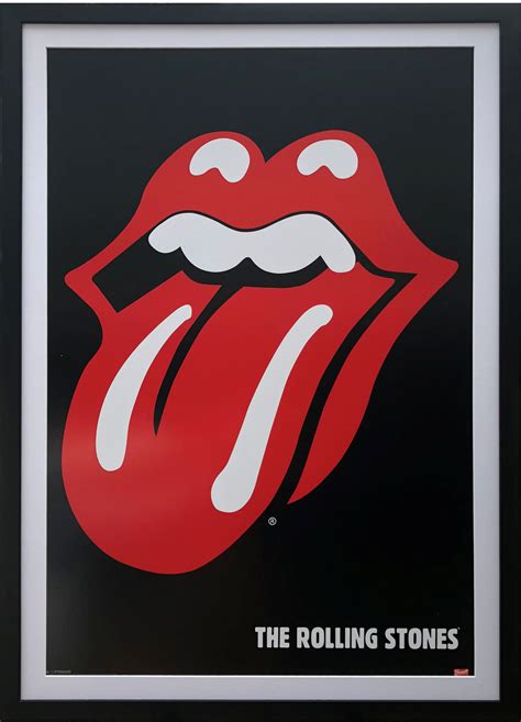 LICENSED ROLLING STONES LOGO FRAMED POSTER – Icons of Sport