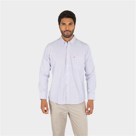 Ripley Camisa Manga Larga Hombre John Holden Gris Cml