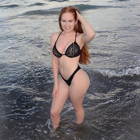Redhead In A Black Bikini Porn Pic