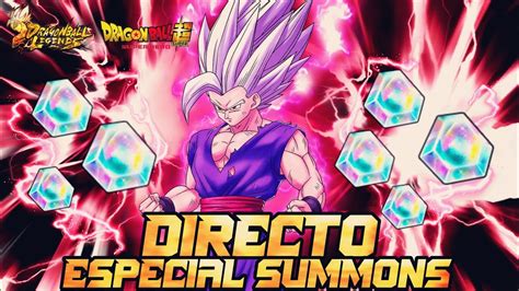 DRAGON BALL LEGENDS DIRECTO ESPECIAL SUMMONS A GOHAN BESTIA VAMOS