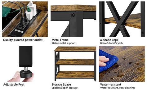 Yaheetech Soporte De TV Con Toma De Corriente Para TV De 70 Pulgadas