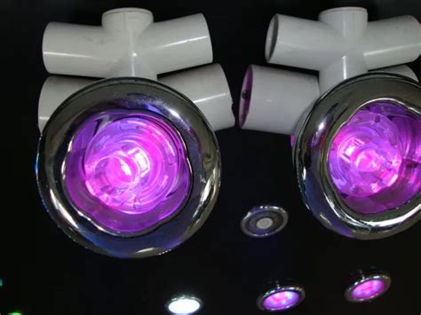 4pcs RGB Underwater Hot Spa Tub Led Water Jet Light With 1pc Light Manual Switch Or Screen Touch