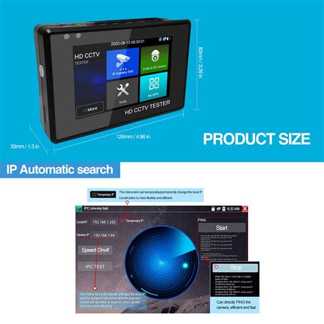 Rsrteng IPC-1800ADH Plus Security Camera Tester CCTV tester IPC tester