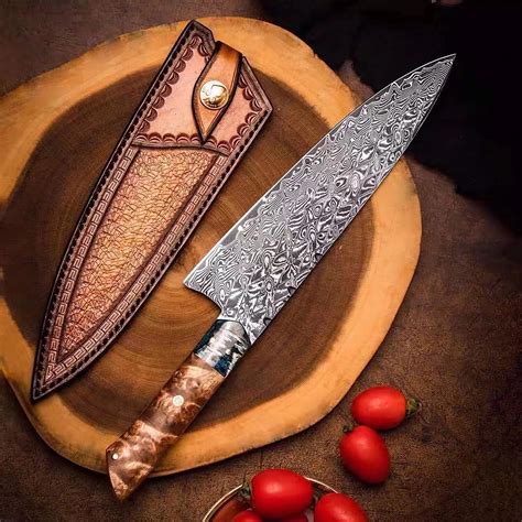 Take Damascus Santoku Knife Invictus Edge Touch Of Modern