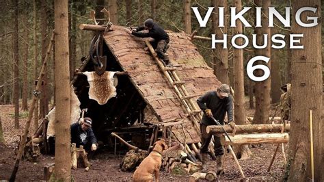 Building A Viking House With Hand Tools Bushcraft Project Bark Roof