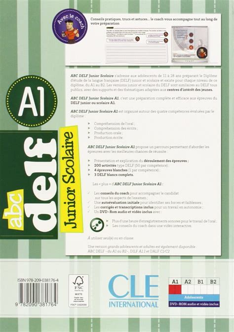 ABC DELF JUNIOR SCOLAIRE A1+ 200 EXERCICES LIVRE DE L ÉLÈVE METHODE DE ...